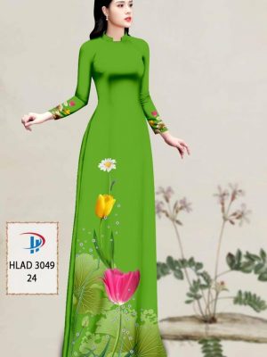 Vải Áo Dài Hoa Tulip AD HLAD3049 28